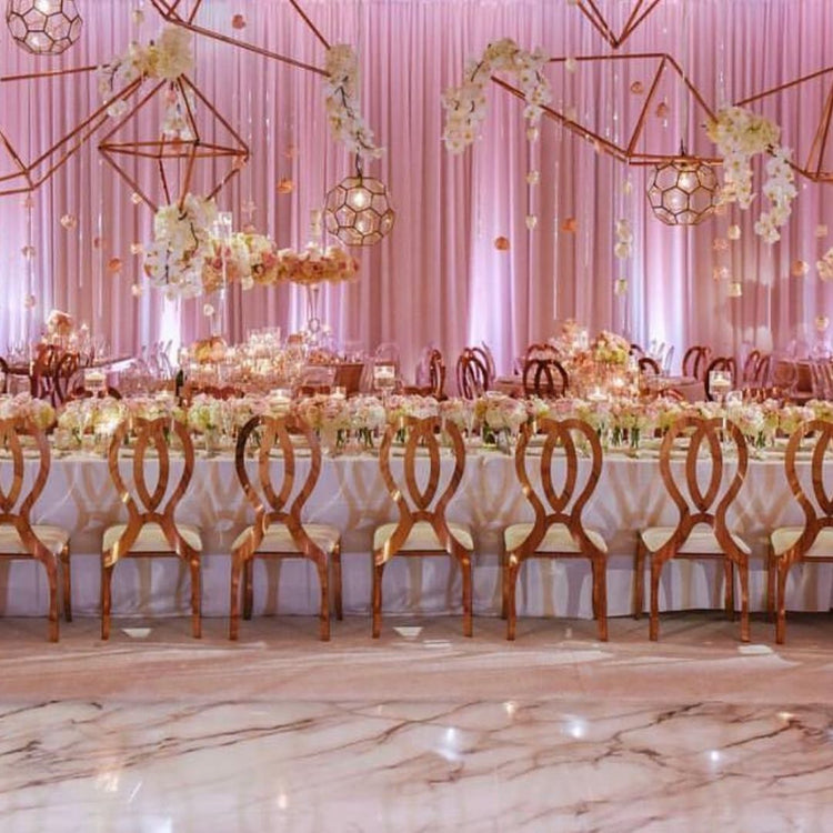 Gold Infinity Dining Chair | Furniture Rentals | Event Rentals Dubai 