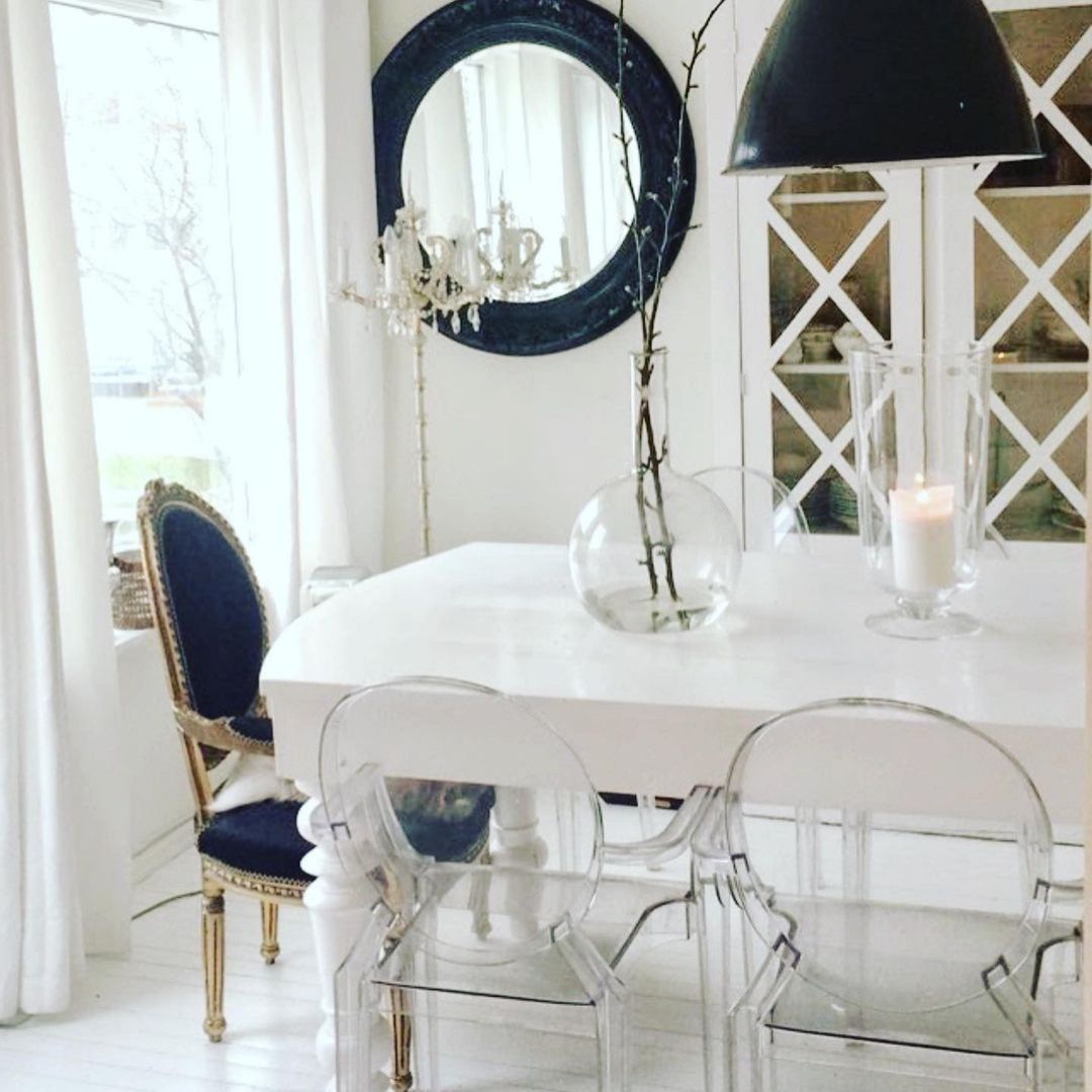 Louis Ghost Dining Chair Transparent | Event Rental Dubai