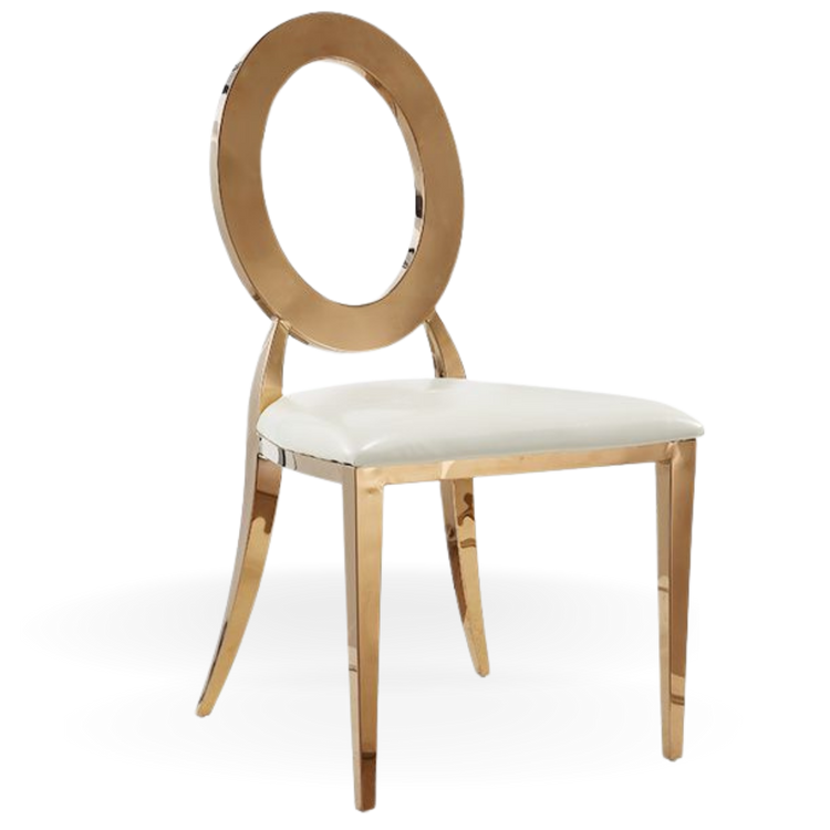 Milano Gold Rose Dining Chair  | Event Rentals Dubai 