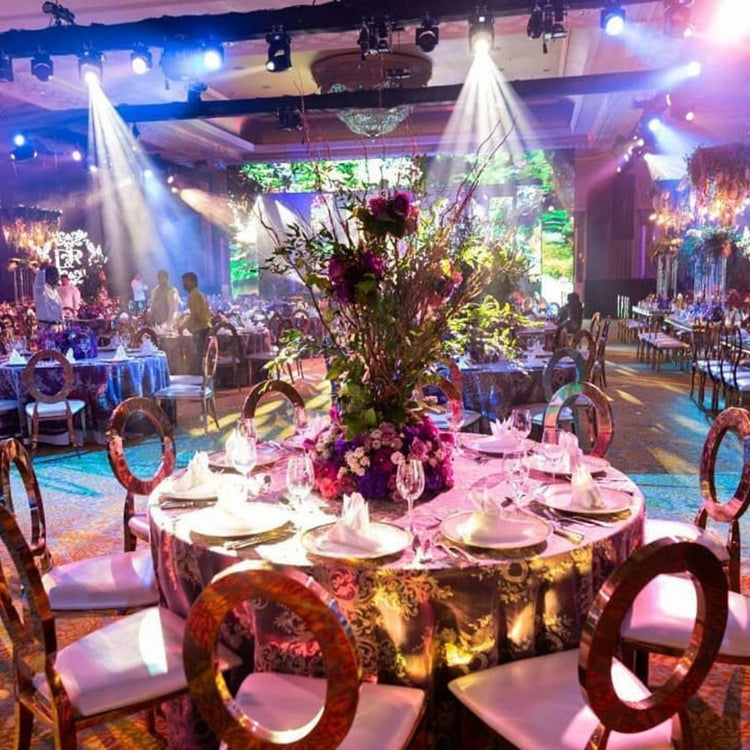 Milano Gold Rose Dining Chair  | Event Rentals Dubai 