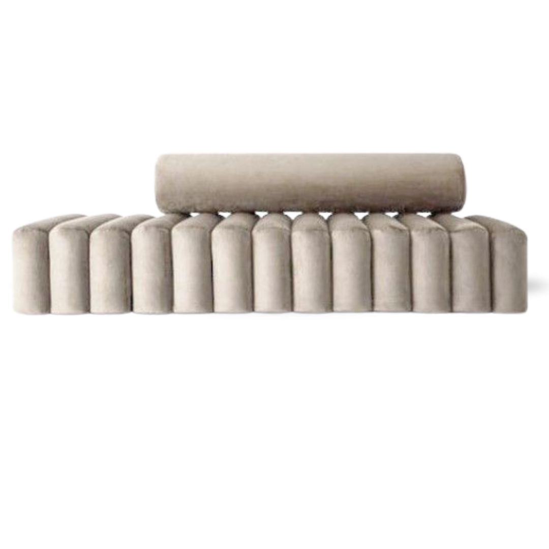 NEW MOON BRIDAL SOFA lIGHT BEIGE VELVET