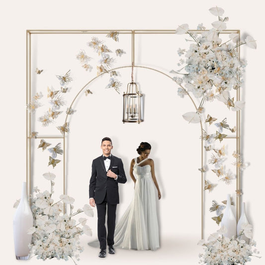 ROBERTO  LARGE CURVE METAL ARCH 350CM x 300CM