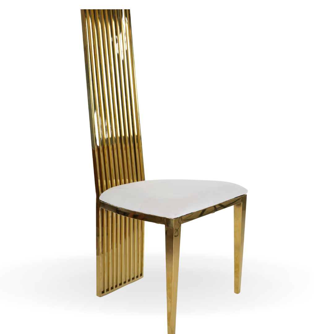 Rodeo Dining Chair Gold | Event Rentals Dubai | Furniture for Rent