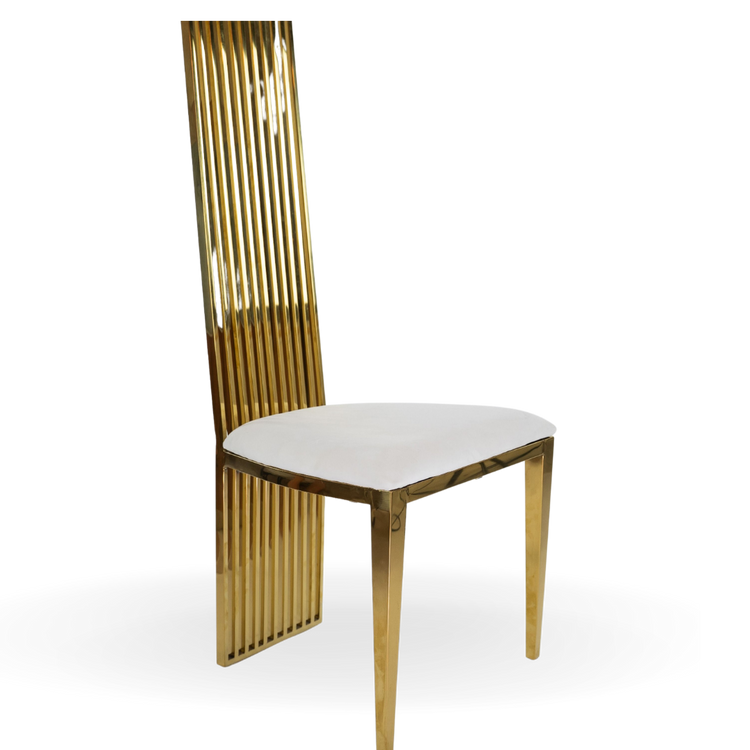 Rodeo Dining Chair Gold | Event Rentals Dubai | Furniture for Rent