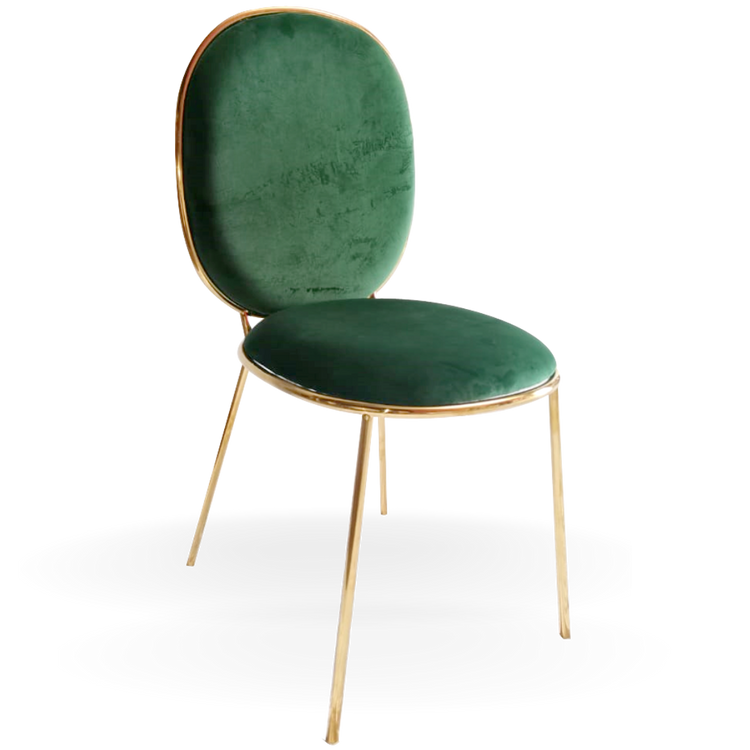 Dining Chairs for Rent | Round Back Green | Event Rental Dubai