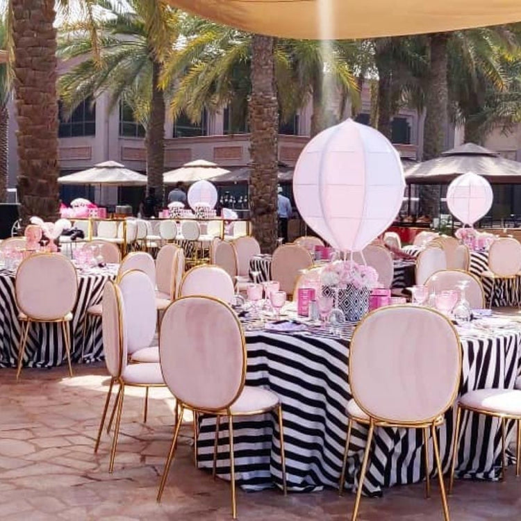 Dining Chairs for Rent | Round Back Light Pink | Event Rental Dubai
