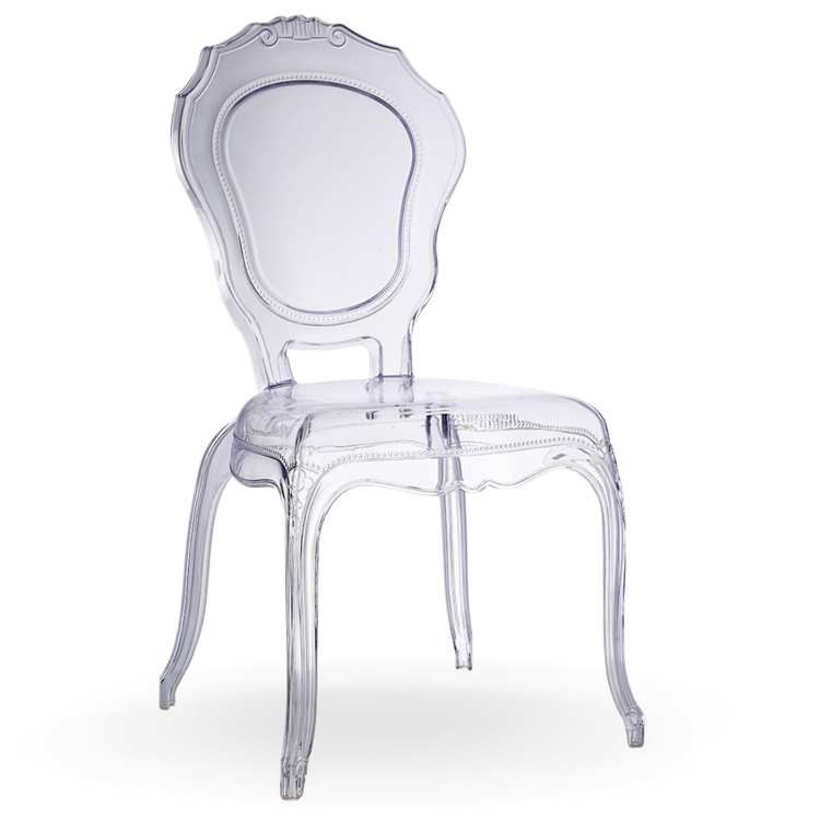 Ruby Dining Chair Transparent Acrylic | Event Rental Dubai |Furniture