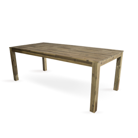 Rustic Wooden Dining Table | Furniture Rentals Dubai | Olga Events