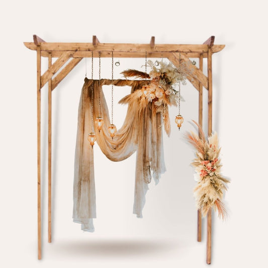 SAND COLOR WOODEN STRUCTURE VILLAGE 300CM x 250CM