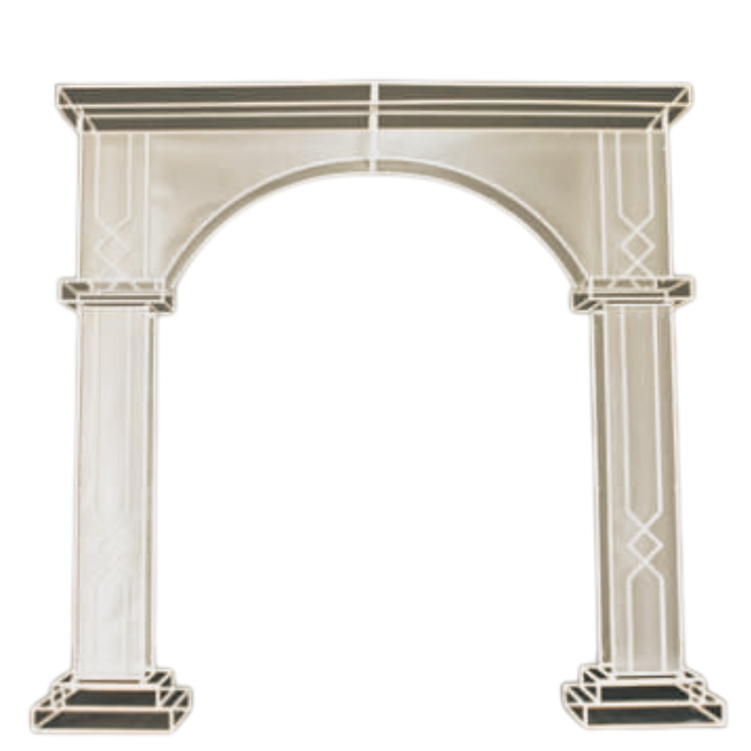 VALENCIA CURVE MODERN ARCH PVC COVER 300CM x 300CM