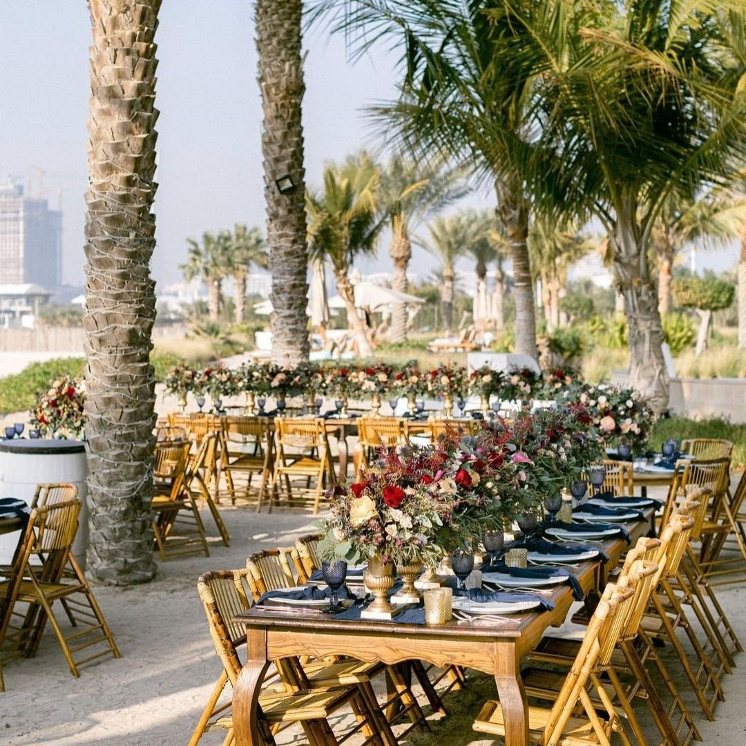 Antique Dining Table Furniture Rental Dubai Olga Events