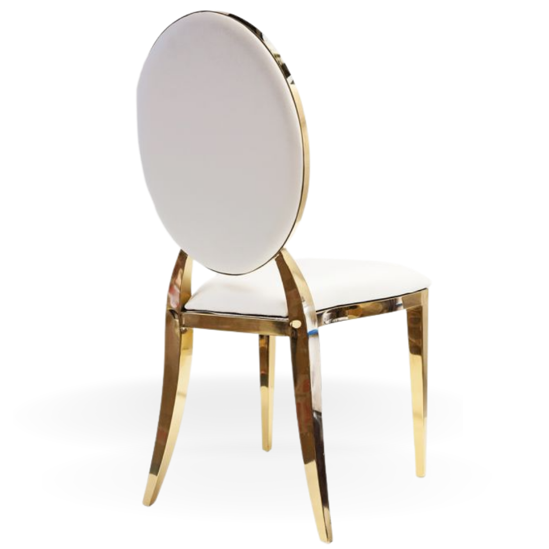 Oakland Dining Chair Gold | Event Rentals Dubai