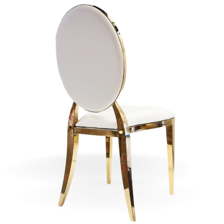 Oakland Dining Chair Gold | Event Rentals Dubai
