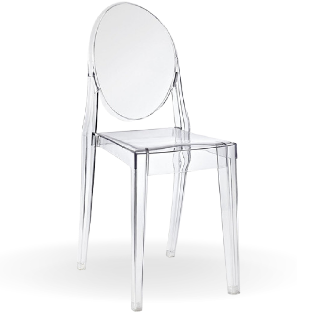 Louis Ghost Dining Chair Transparent Event Rental Dubai Olga Event Planner