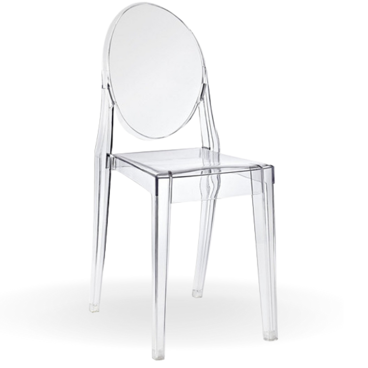LOUIS CHOST DINING CHAIR ACRYLIC TRANSPARENT