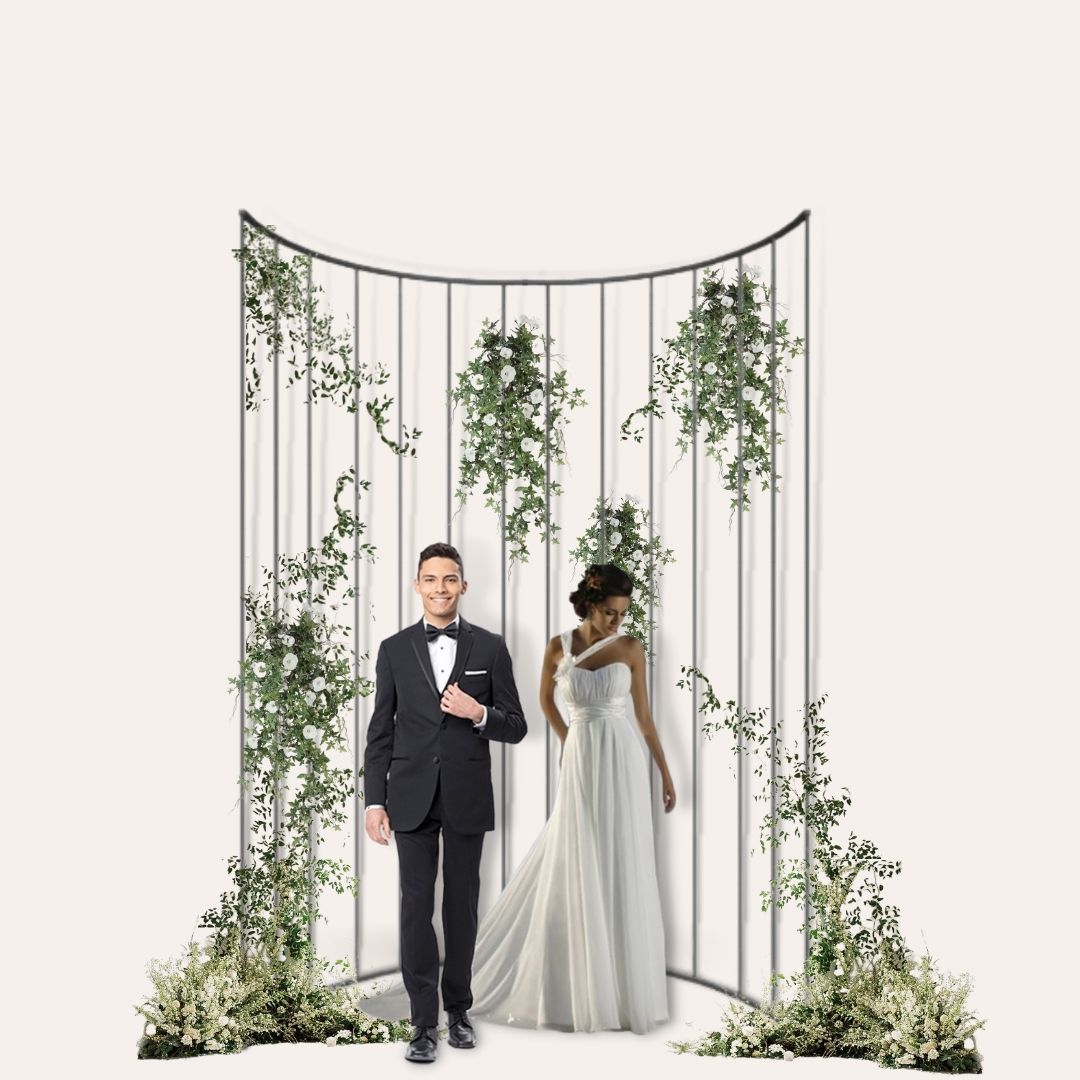 BACKDROP STRUCTURE FLEXY-M CURVED MODULE 400CM x 300CM